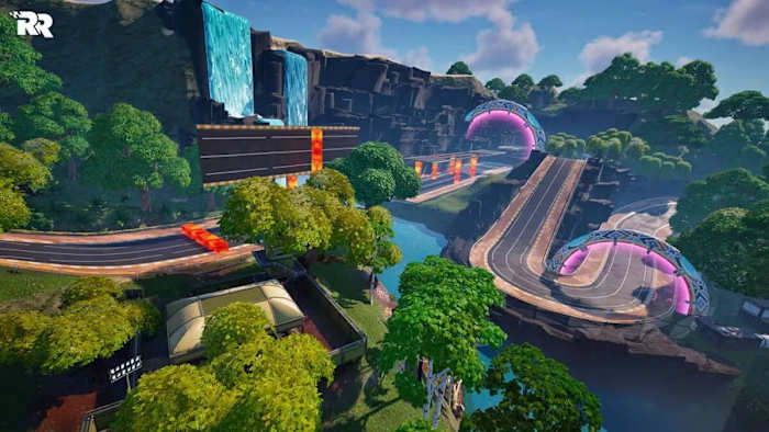 Fortnite Rocket Racing map